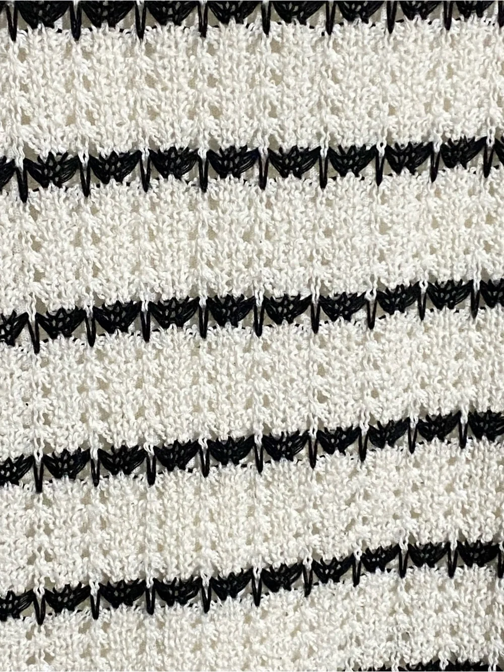 J Crew Dress Medium Ivory Black Stripe Textured Knit Sleeveless Shift Lined Prep